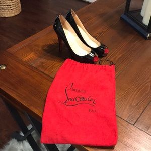 Christian Louboutin peep toe heels